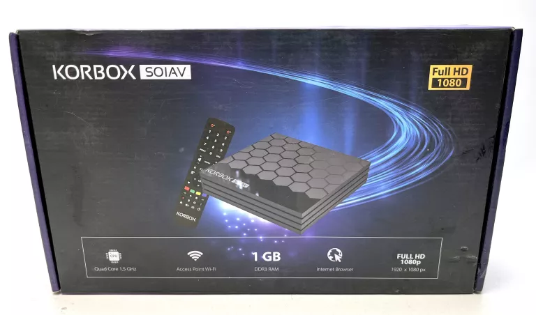 DEKODER KORBOX SOIAV FULL HD 1080 W PUDEŁKU