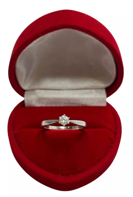 PIERŚCIONEK Z BIAŁEGO ZŁOTA APART 100.396 Z BRYLANTEM 0,17CT SI2/H-I