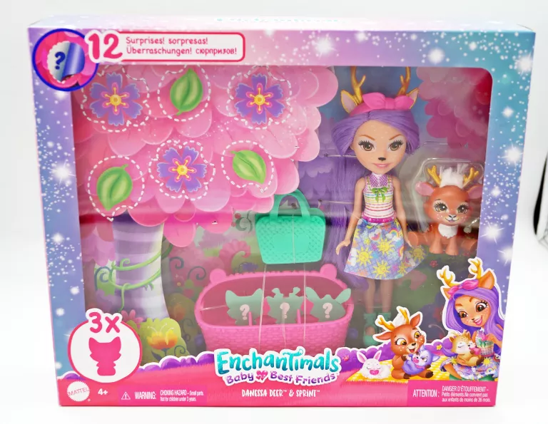 ENCHANTIMALS LALKA I NIEMOWLĘTA DANESSA DEER /ZAPAKOWANA FABRYCZNIE