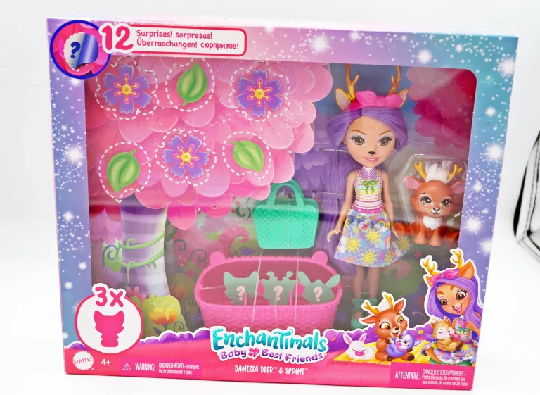 ENCHANTIMALS LALKA I NIEMOWLĘTA DANESSA DEER /ZAPAKOWANA FABRYCZNIE