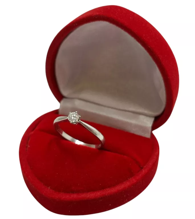 PIERŚCIONEK Z BIAŁEGO ZŁOTA APART 100.396 Z BRYLANTEM 0,17CT SI2/H-I
