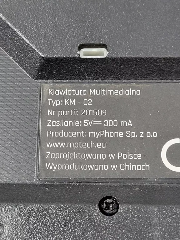 KLAWIATURA MULTIMEDIALNA KM-02 PRZEWODOWA FX-ONE