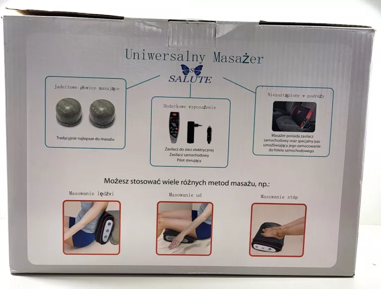 PODUSZKA MASUJĄCA SALUTE UNIWERSALNY MASAŻER PUDEŁKO