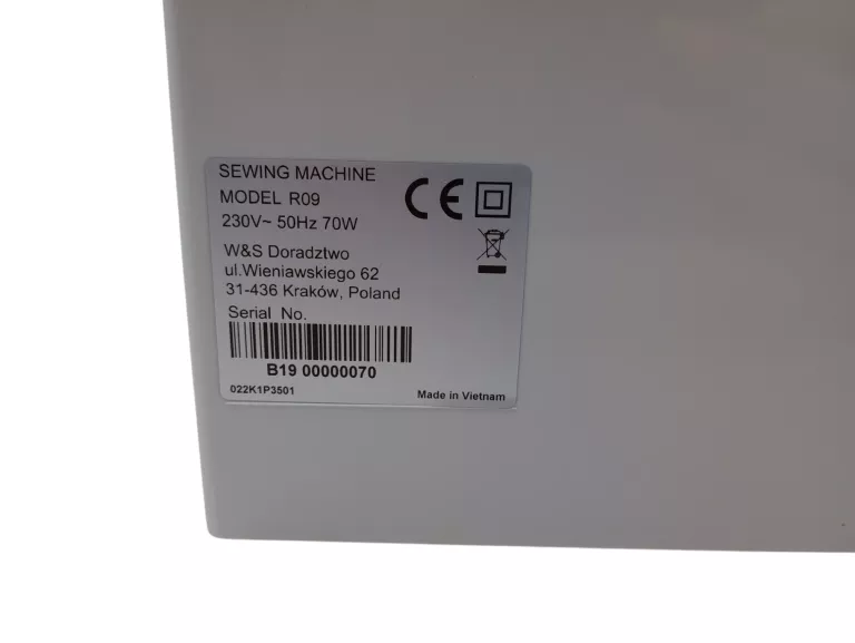 MASZYNA DO SZYCIA REDSTAR R09 70W