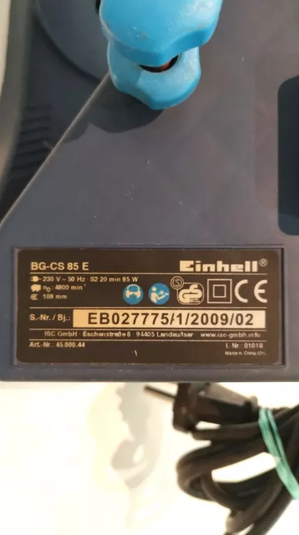 OSTRZAŁKA EINHELL BG-CS 85 E