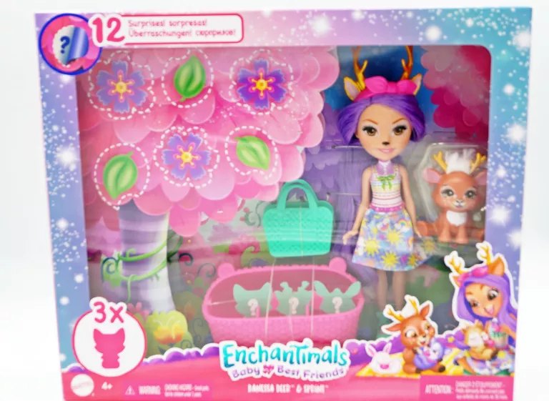 ENCHANTIMALS LALKA I NIEMOWLĘTA DANESSA DEER /ZAPAKOWANA FABRYCZNIE