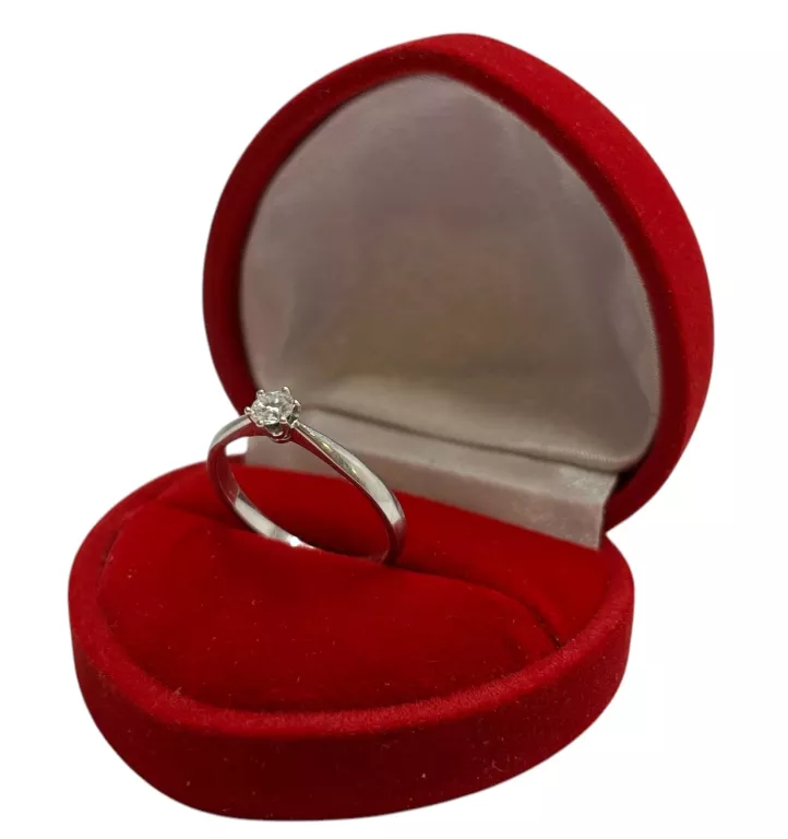 PIERŚCIONEK Z BIAŁEGO ZŁOTA APART 100.396 Z BRYLANTEM 0,17CT SI2/H-I