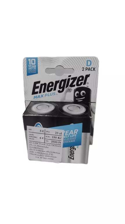 BATERIE ENERGIZER MAX PLUS D 2PACK