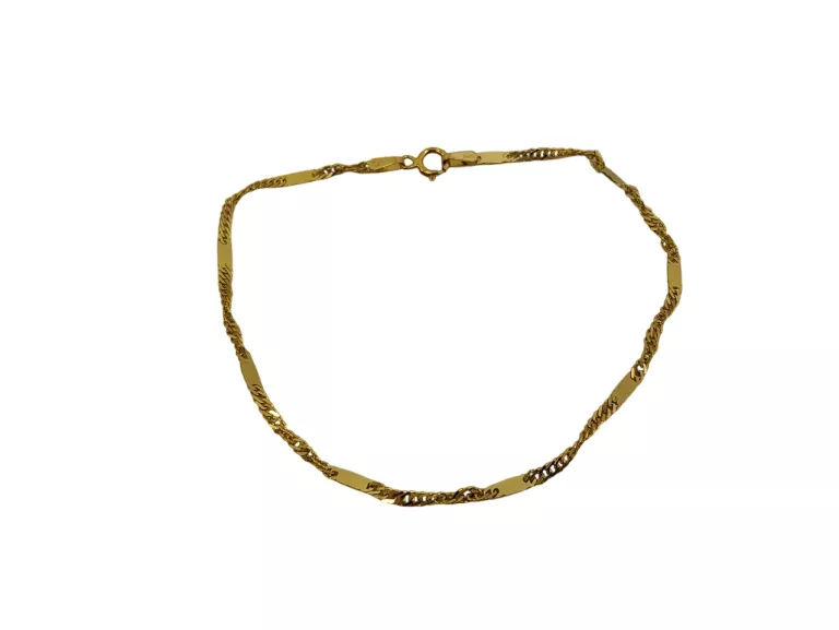 ZŁOTA BRANSOLETKA SINGAPUR PR. 585 W.1,44G DŁ.18,5CM