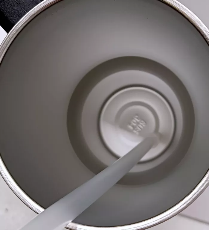 KUBEK TERMICZNY ZE SŁOMKA 1200ML CZARNY CYRKONIE