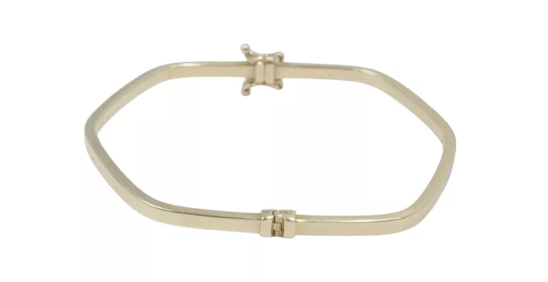 ŁADNA SZTYWNA YES ZŁOTA BRANSOLETKA P375 W4G ŚR 6CM