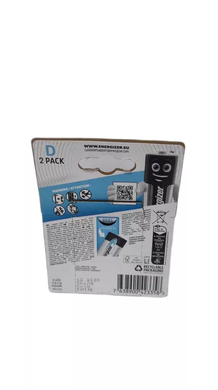 BATERIE ENERGIZER MAX PLUS D 2PACK