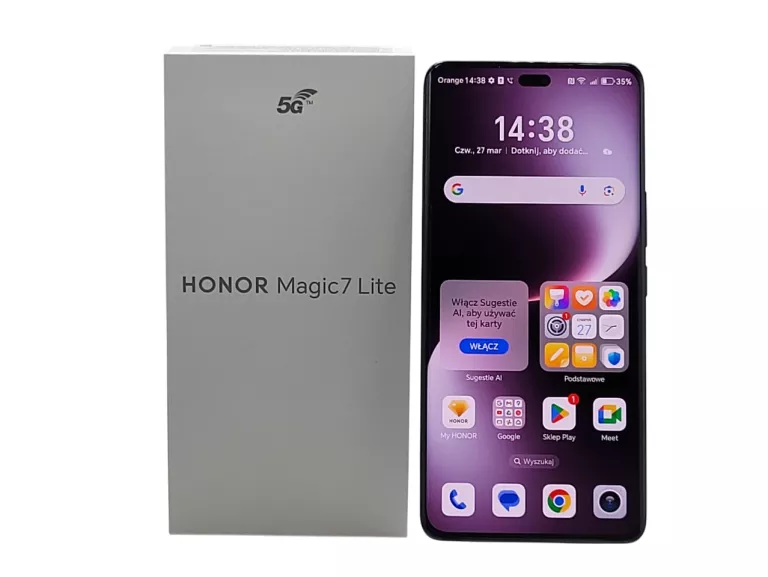 TELEFON HONOR MAGIC 7 LITE 5G 8/256GB 6.78" 120HZ 6600MAH - NA CZĘŚCI!