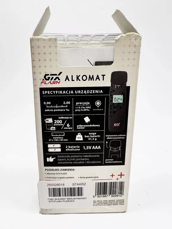 ALKOMAT BEZUSTNIKOWY GTX FLASH PUDEŁKO