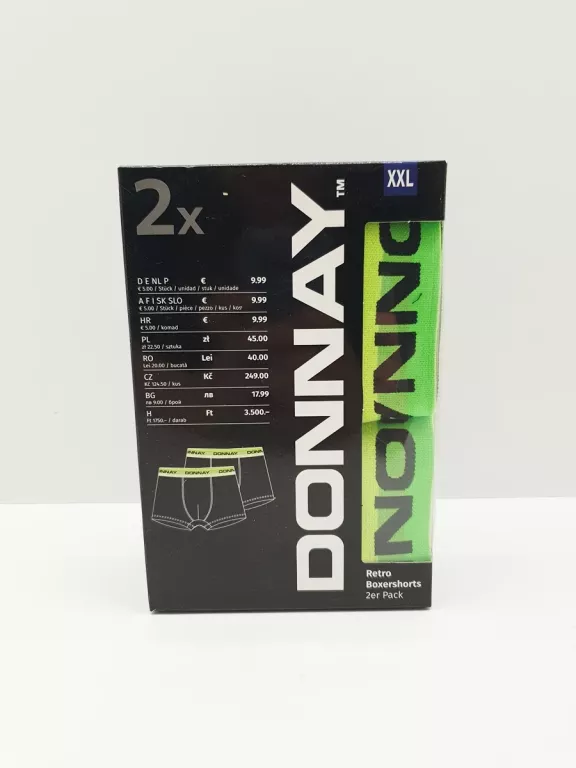 BOKSERKI MĘSKI DONNAY BAWEŁNIANE ROZMIAR XXL 2-PAK