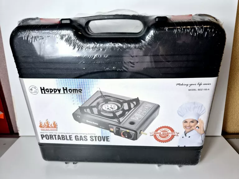 KUCHENKA GAZOWA HAPPY HOME BDZ-155A + DWIE BUTELKI Z GAZEM
