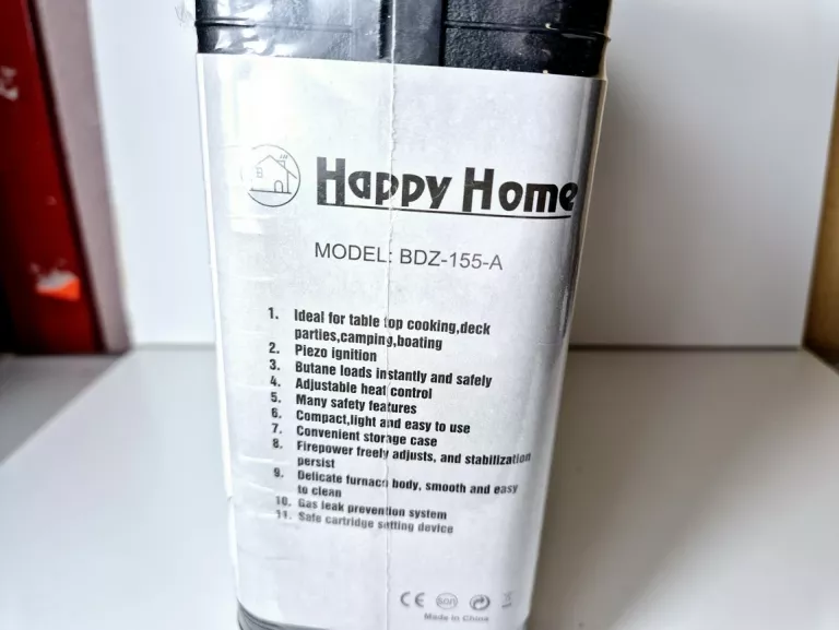 KUCHENKA GAZOWA HAPPY HOME BDZ-155A + DWIE BUTELKI Z GAZEM