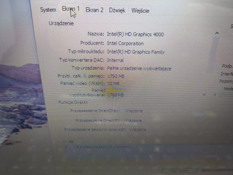 LAPTOP LENOVO G780 TORBA / ŁAD (WINDOWS10 /4GB/ I3/222GB )