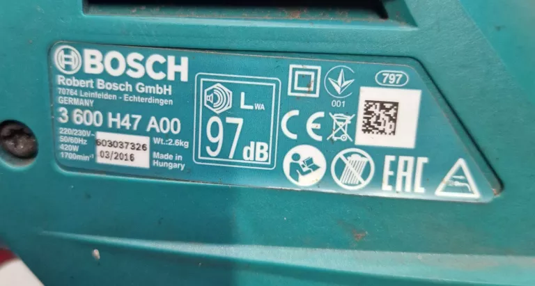 NOŻYCE DO ŻYWOPŁOTU BOSH AHS 450-16