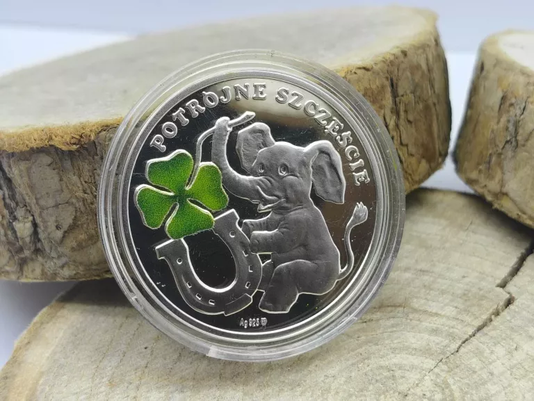 POTRÓJNE SZCZEŚCIE SKARBIEC MENNICY 14,14 G AG .925