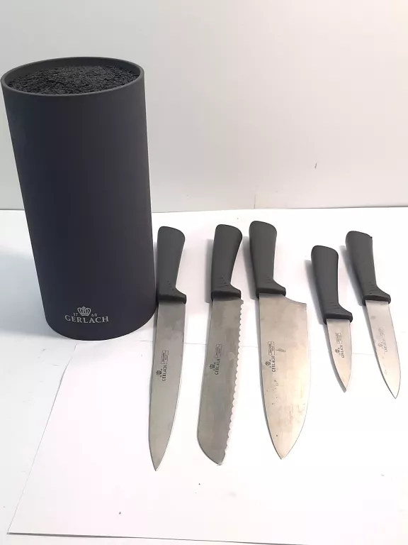 GERLACH ZESTAW NOŻY W BLOKU SMART GREY