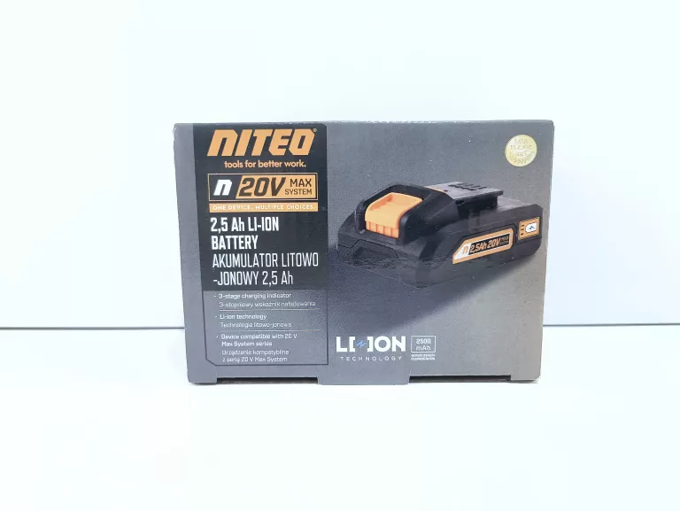 AKUMULATOR NITEO TOOLS N 20 V MAX SYSTEM 2.5 AH