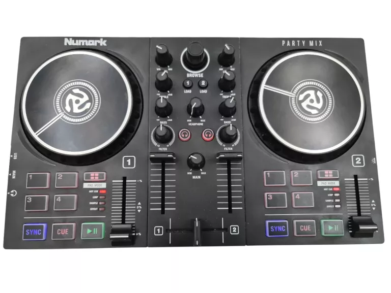 KONTROLER MIKSER NUMARK PARTY MIX RGB USB + SERATO DJ LITE