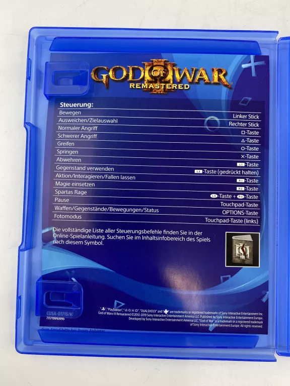 GOD OF WAR PS4 GRA NA PLAYSTATION 4 WERSJA JĘZYKOWA NIEMIECKA