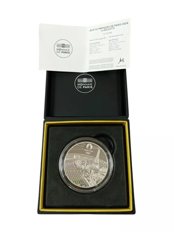 MONETA FRANCJA 10 EURO 2022 IGRZYSKA XXXIII OLIMPIADY PARYŻ 2024 - MASKOTK