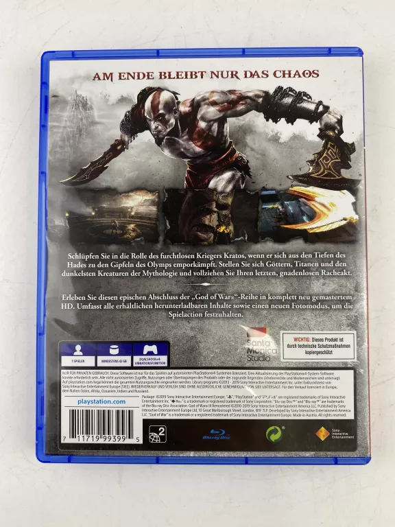 GOD OF WAR PS4 GRA NA PLAYSTATION 4 WERSJA JĘZYKOWA NIEMIECKA