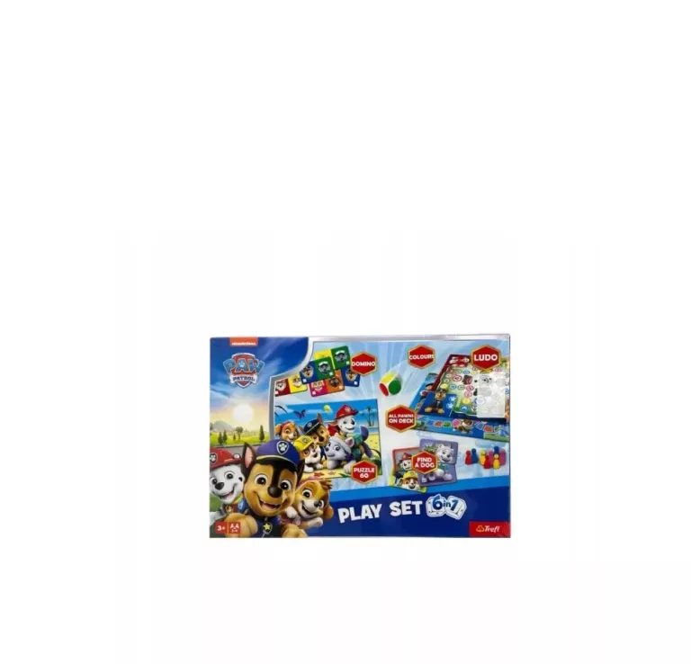 PSI PATROL 6W1 ZESTAW 6 GIER PLANSZOWYCH TREFL 3+