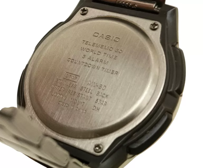 ZEGAREK CASIO ILLUMINATOR AW-80 TELEMEMO 30