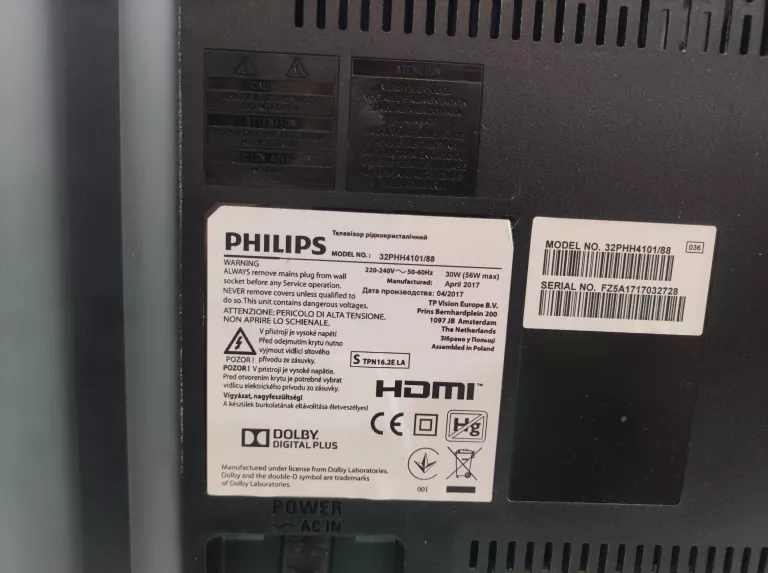 TELEWIZOR PHILIPS 32PHH4101/88