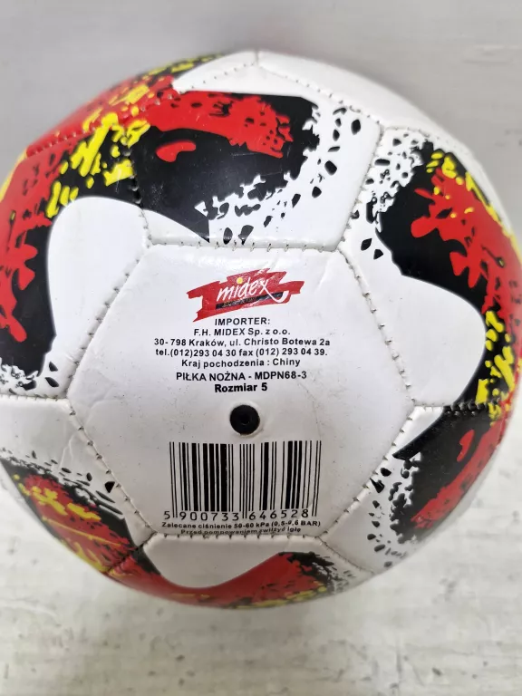 PIŁKA DO GRY  MIDEX ROZM.5