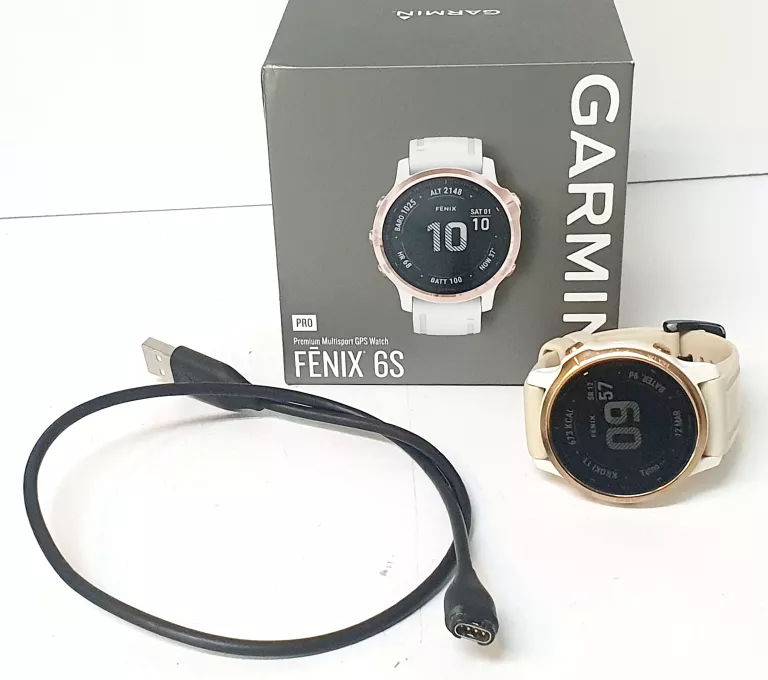 ZEGAREK SPORTOWY GARMIN FENIX 6S PRO 42MM BIAŁY