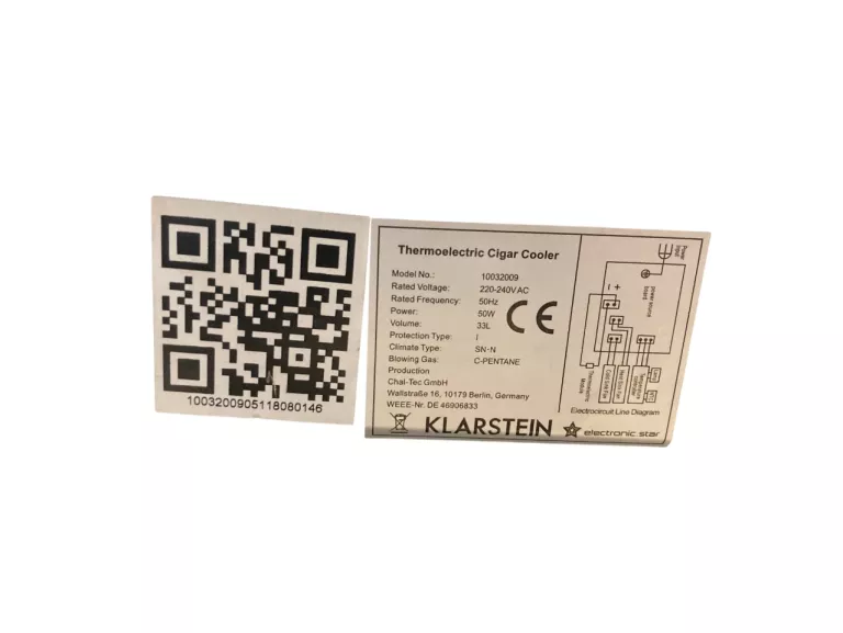 KLARSTEIN EL PRESIDENTE 33 HUMIDOR DO CYGAR 10032009