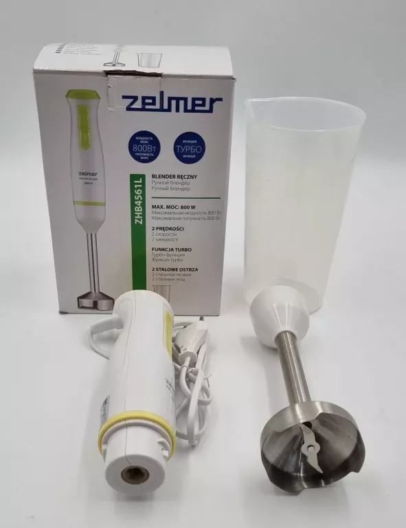 BLENDER RĘCZNY ZELMER ZHB4561L 800W KPL