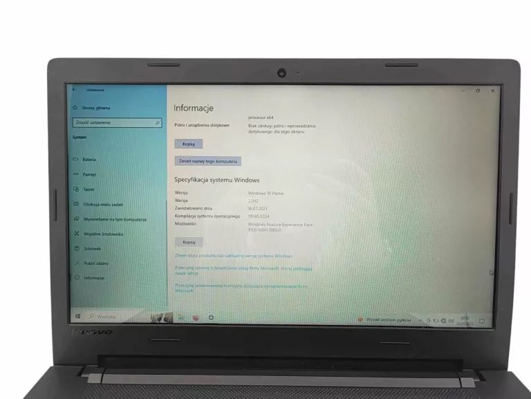 LAPTOP LENOVO IDEAPAD 100-15IBD 8GB/1TB/ZASILACZ