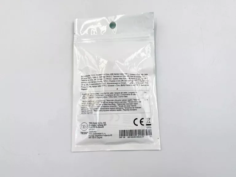 KABEL TEDI TYP C CZARNY