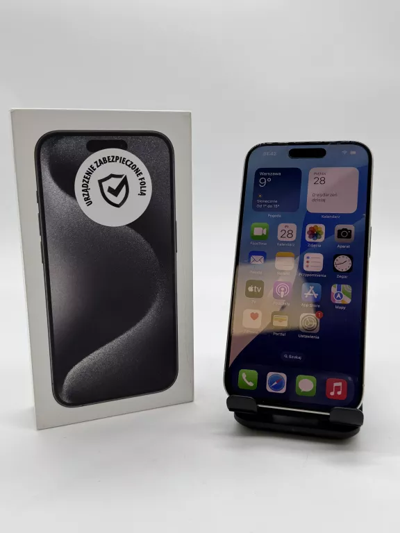 TELEFON IPHONE 15 PRO 256GB MEDIA EXPERT 94% KONDYCJA