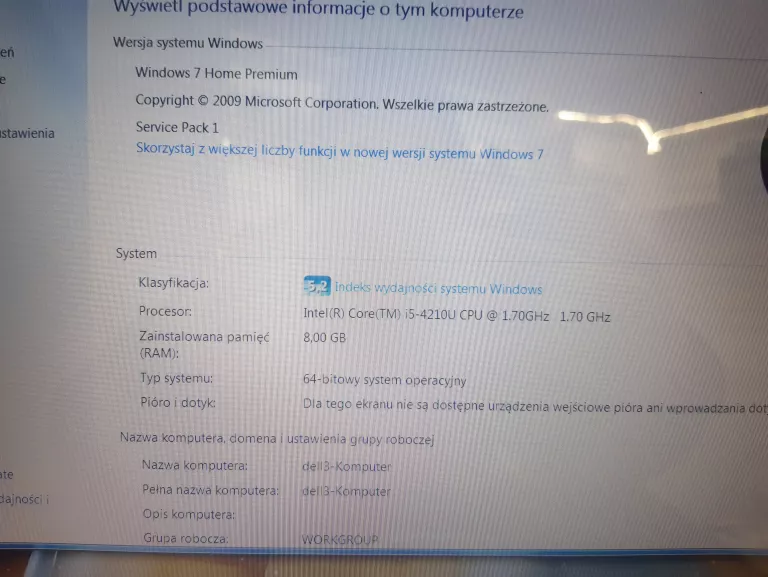 LAPTOP DELL INSPIRON 17 P26E 8GB/1TB I5 WIN 7