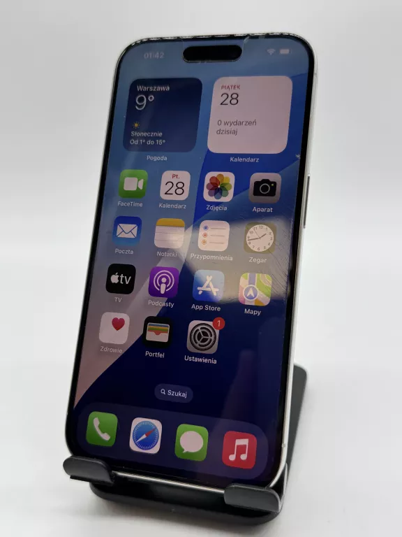 TELEFON IPHONE 15 PRO 256GB MEDIA EXPERT 94% KONDYCJA