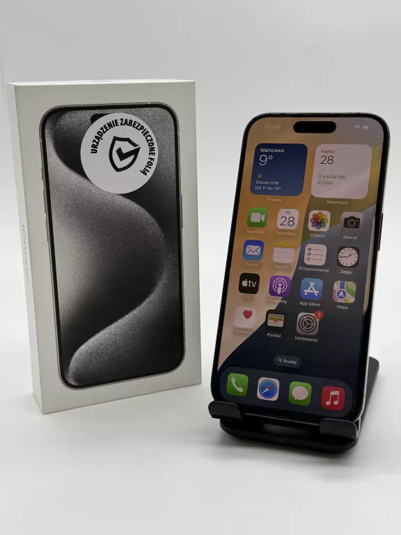 TELEFON IPHONE 15 PRO 256GB MEDIA EXPERT 100% KONDYCJA