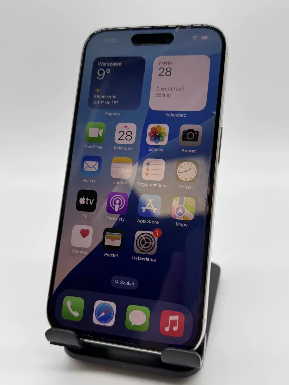 TELEFON IPHONE 15 PRO 256GB MEDIA EXPERT 94% KONDYCJA