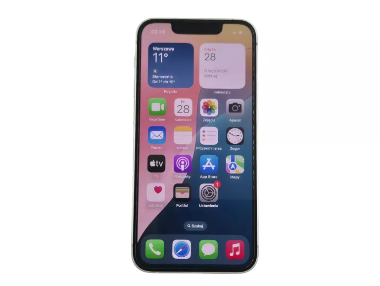 TELEFON APPLE IPHONE 13 MINI 128GB 77% 5.4'' 5G NFC 2406 MAH BIAŁY