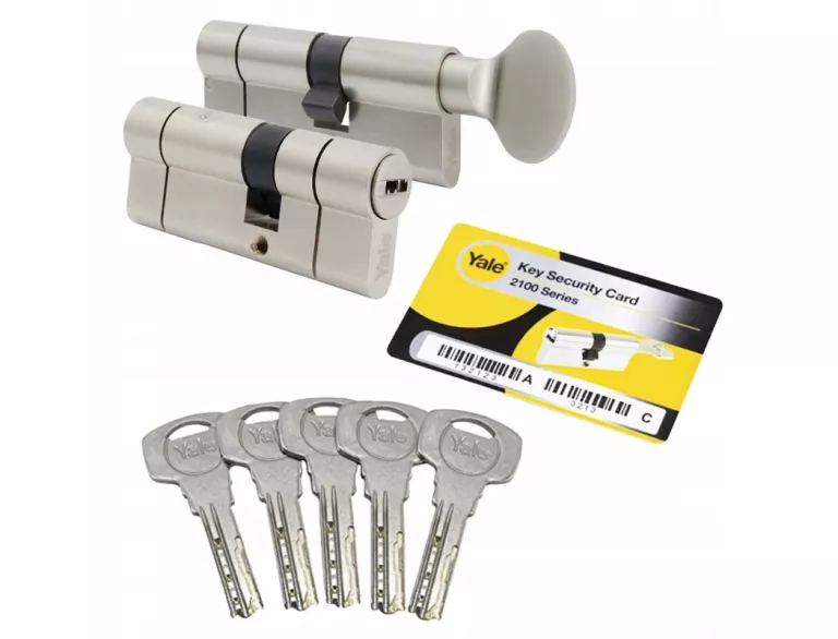 WKŁADKA 30/40 + WKŁADKA Z GAŁKĄ 40G/30 ASSA ABLOY, NIKIEL, ATEST, 6D