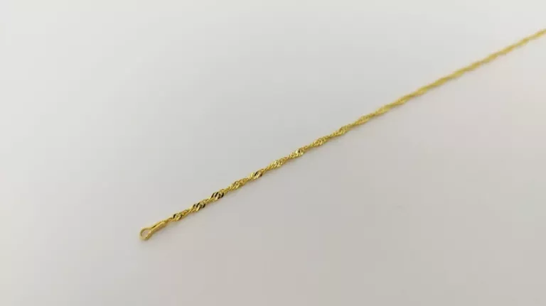 DELIKATNA ZŁOTA BRANSOLETKA SINGAPUR 585 1,10G