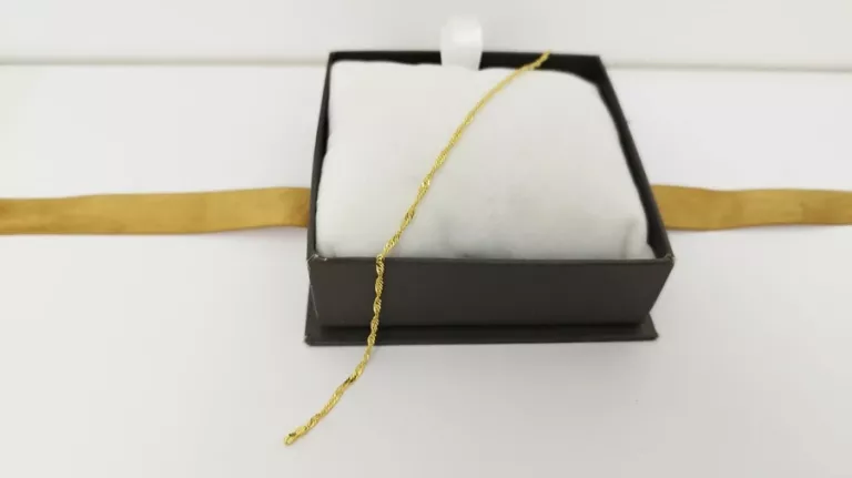 DELIKATNA ZŁOTA BRANSOLETKA SINGAPUR 585 1,10G