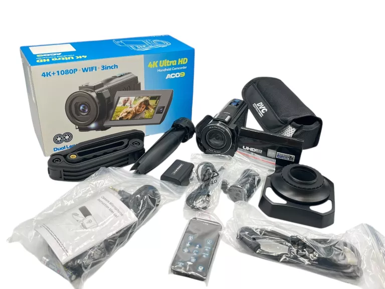 CYFROWA KAMERA WIDEO 4K AC09 DUALLENS