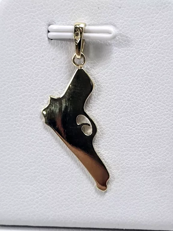 ZŁOTA ZAWIESZKA PISTOLET P:585 W:1,23G
